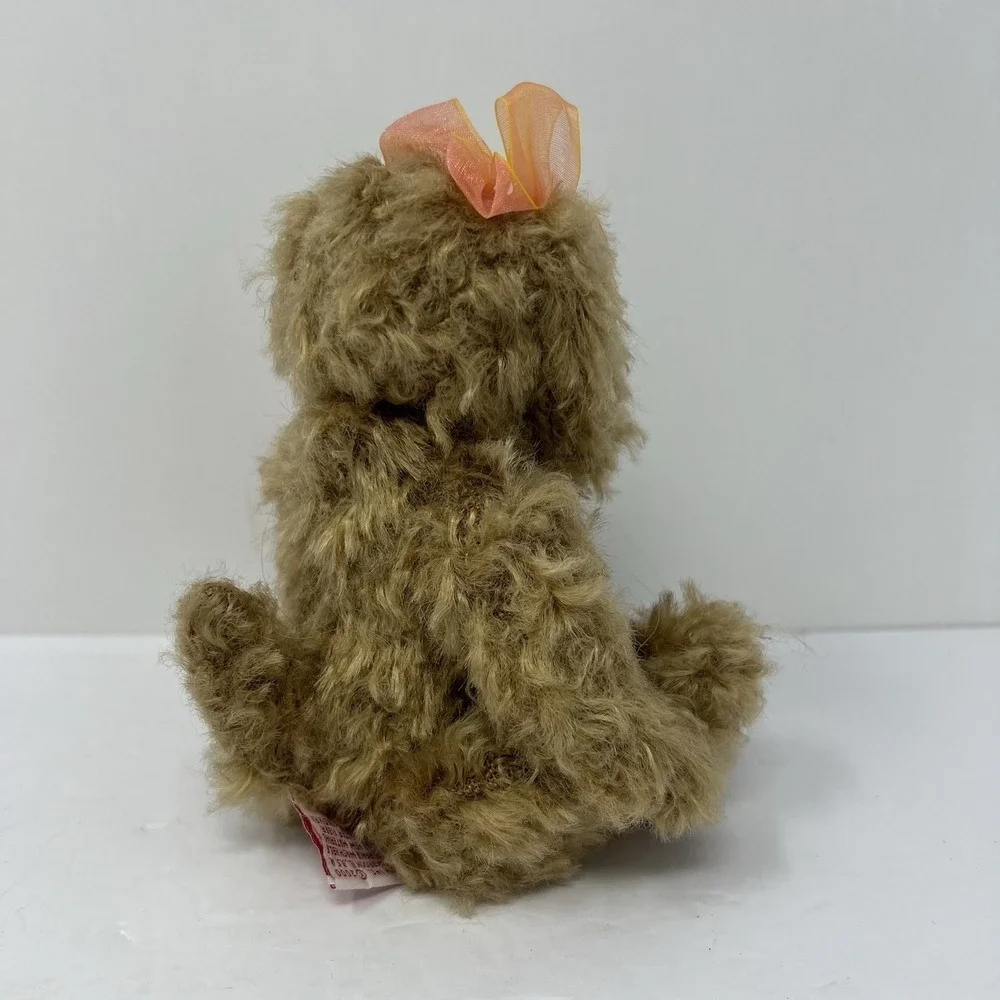 Ty Dog Plush Stuffed Animal Toy Attic Treasures CASSANDRA Pup w/ Bow 7